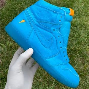 Electric blue GATORADE 1’s
